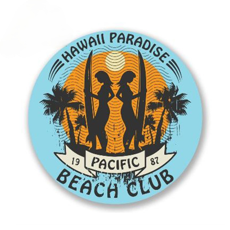 Laptop Accessories Brand - Car Styling Hawaii Surf Car Sticker