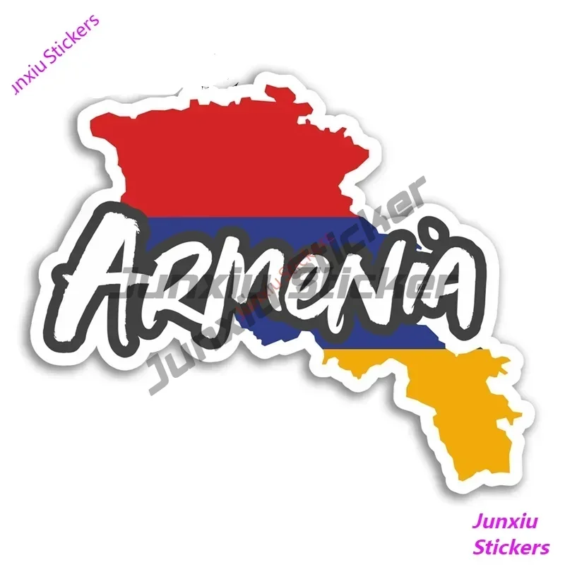 Laptop Accessories Brand - Armenia Map Flag Sticker PVC Decals