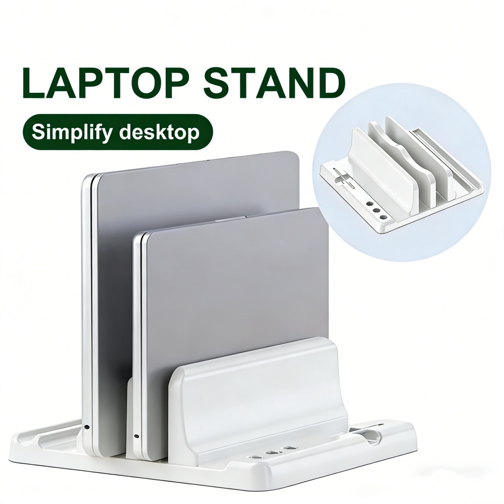 Laptop Stand Riser - Adjustable Laptop Stand Vertical Save Desktop