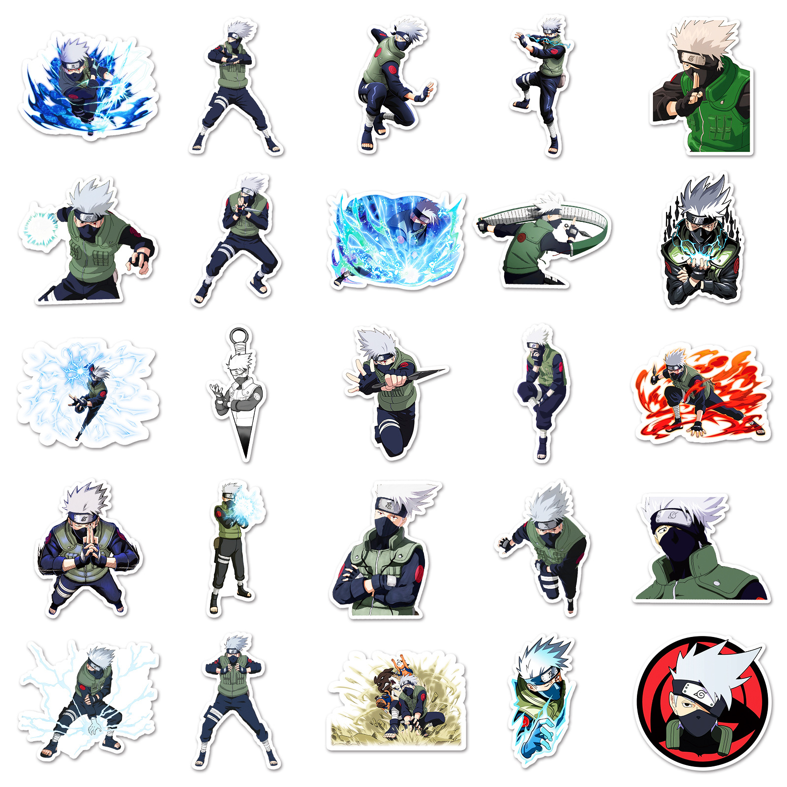 50pcs Anime Naruto Hatake Kaka – Laptop Accessory Bewertung und Preis