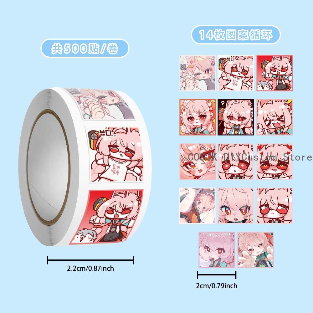 500Pc/Roll Anime Zenless Zone  – Laptop Accessory Bewertung und Preis