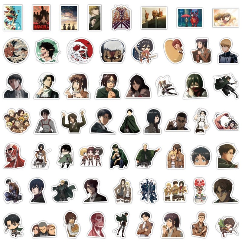 60Pcs Attack on Titan Anime St – Laptop Accessory Bewertung und Preis